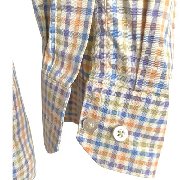 NWOT Scott Barber Multi-Color Spring Button-Down Shirt - Picture 8 of 8